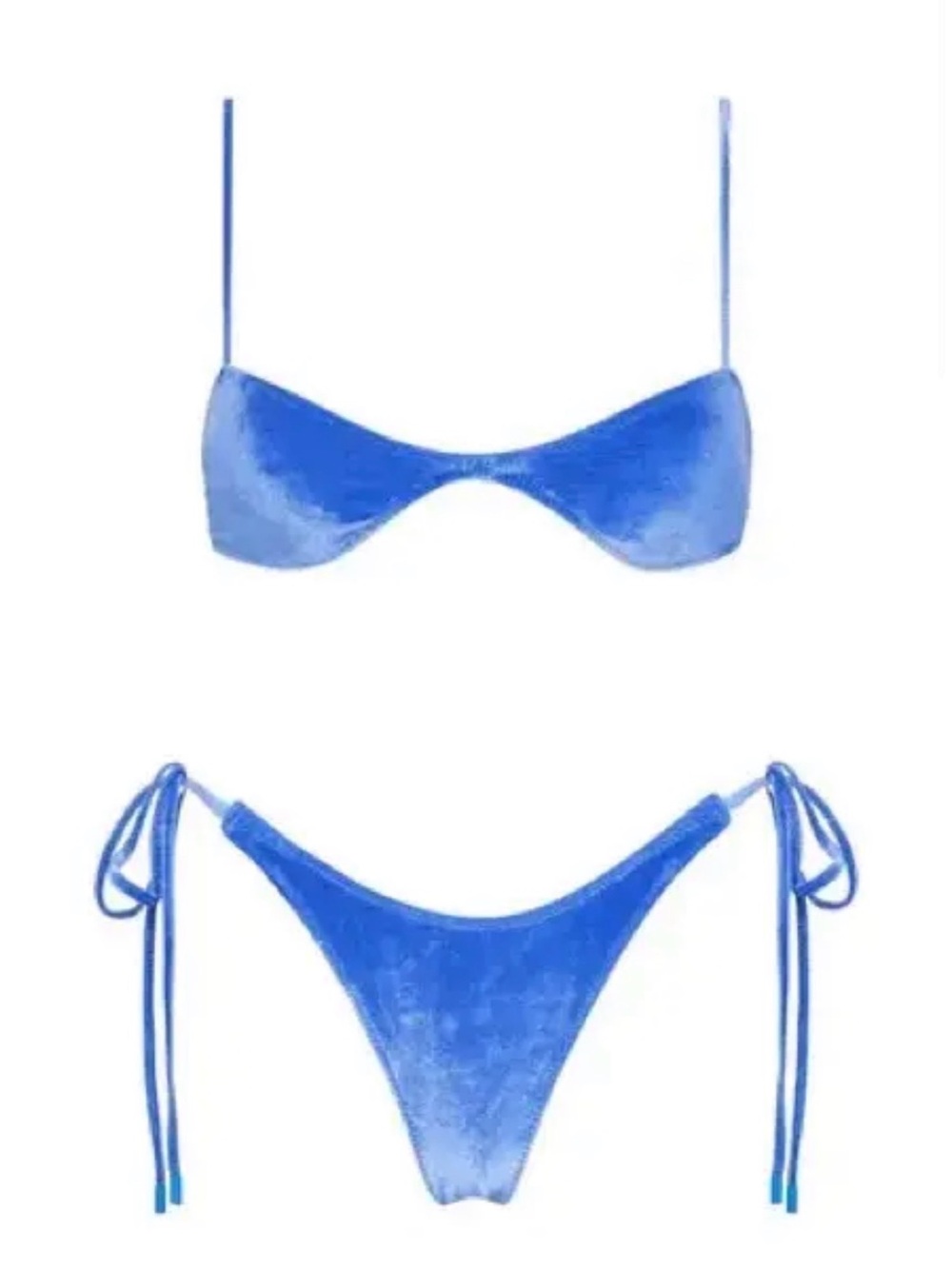 Triangl velvet este bikini - Picture 2 of 5
